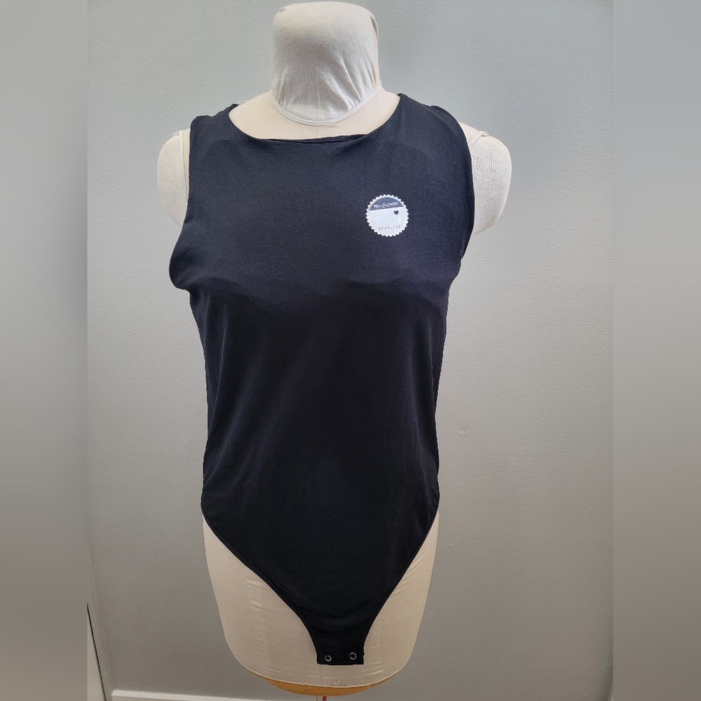 Wallflower Midnight Black Sleeveless Bodysuit